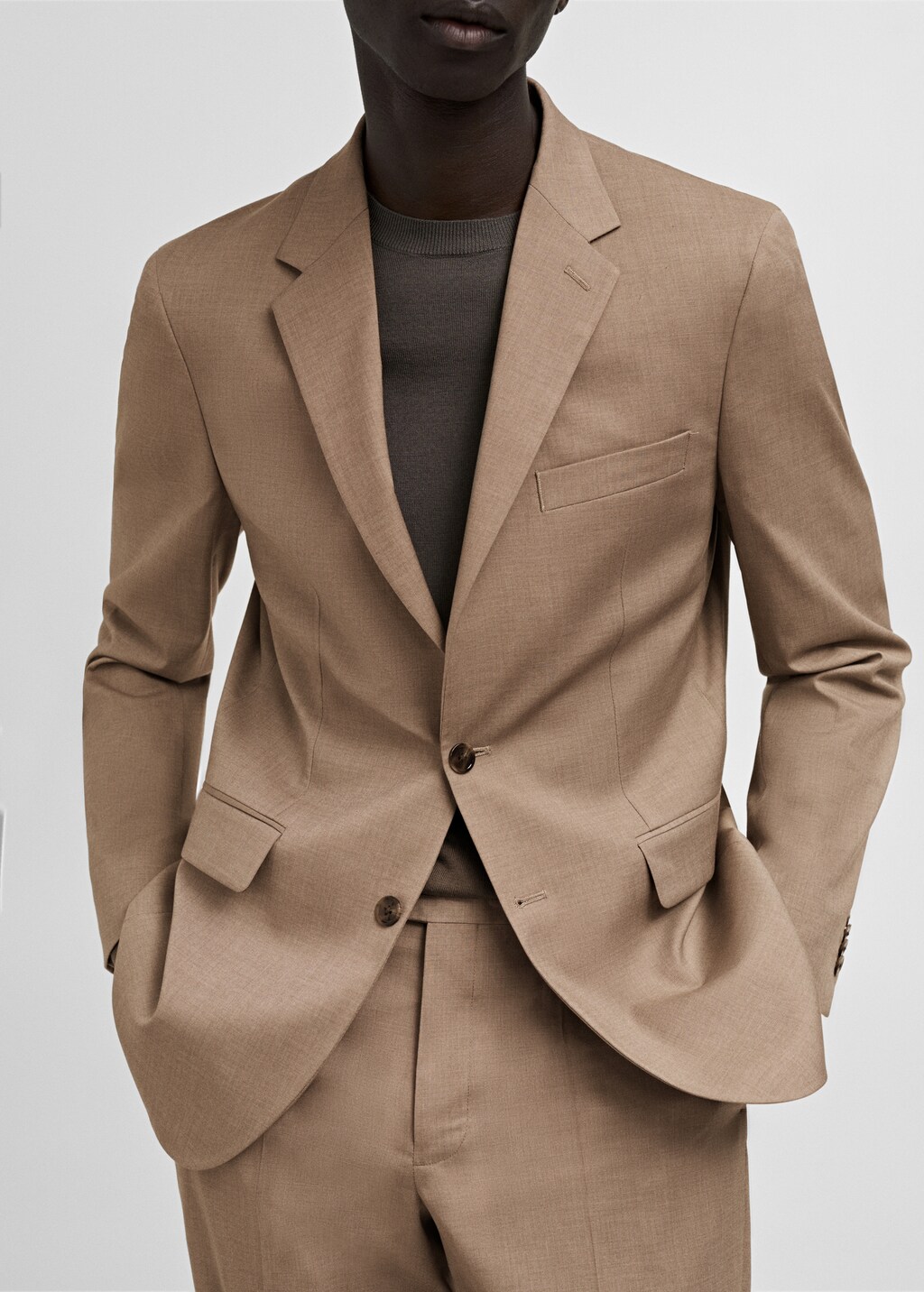 Milan slim-fit suit jacket - Grey