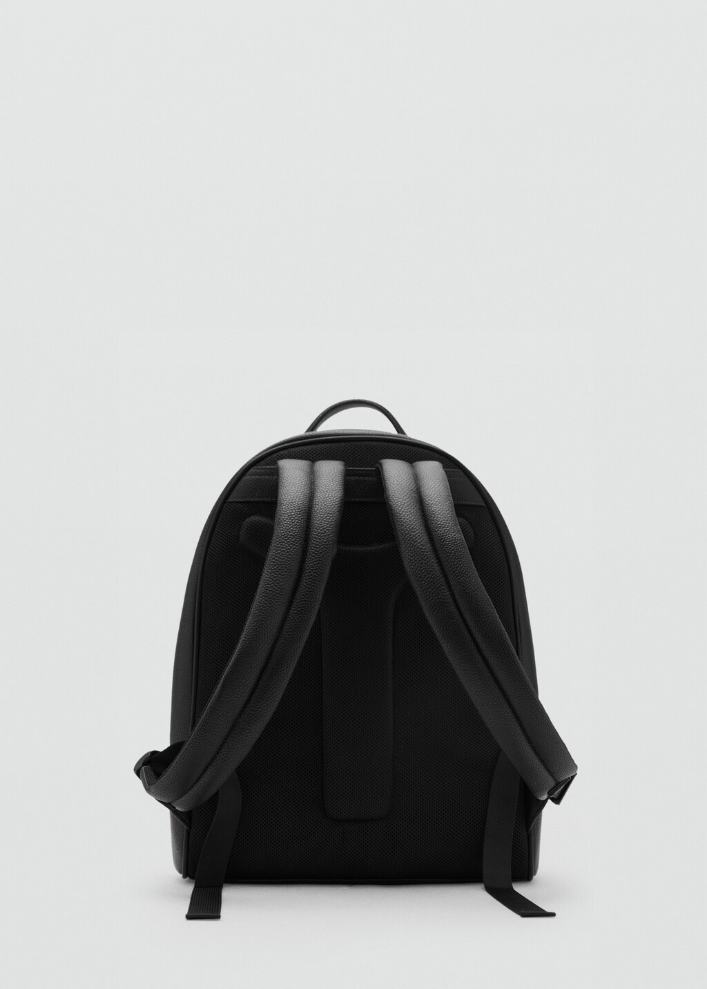 Leather-effect backpack - Black