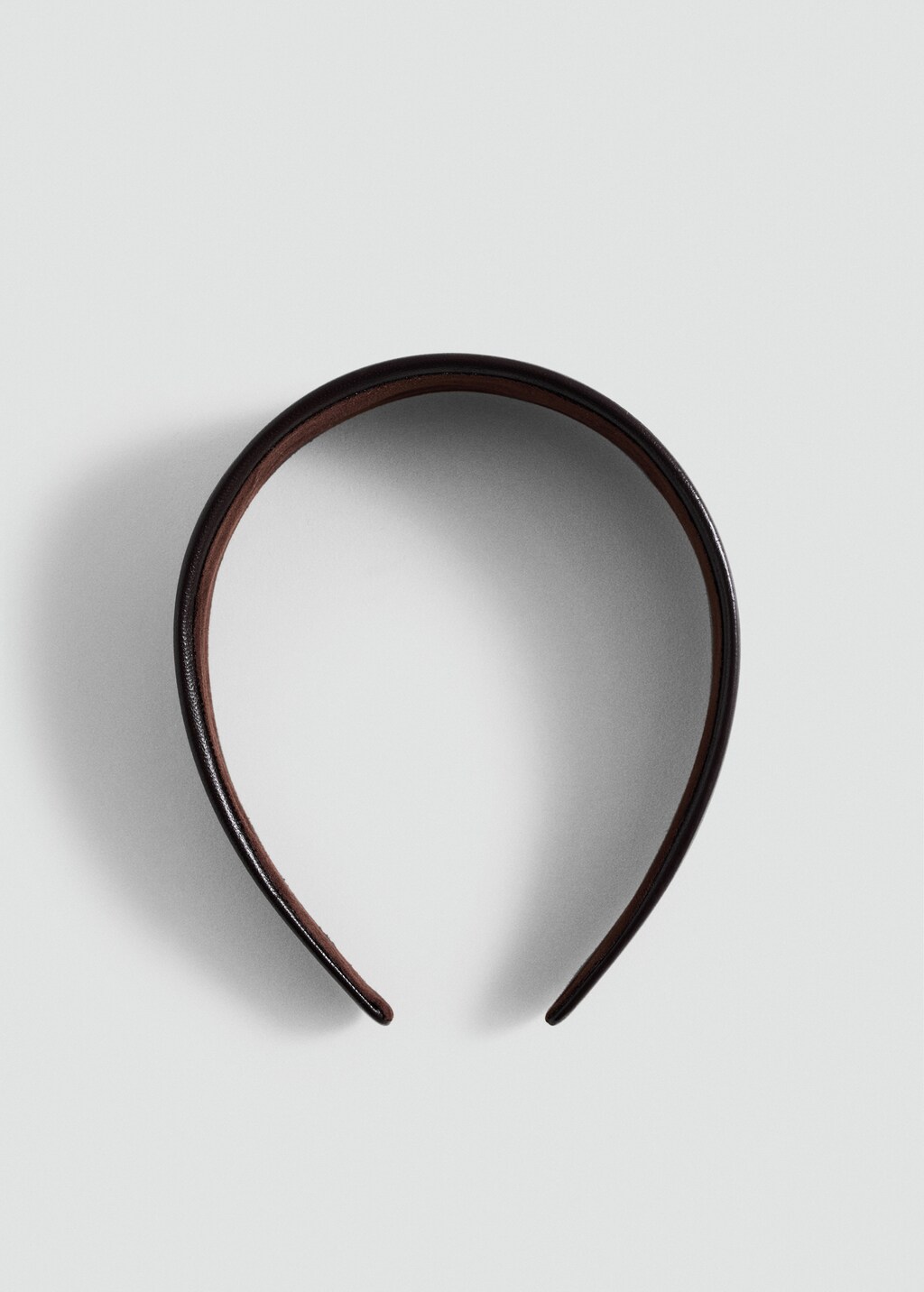 Leather headband - Black