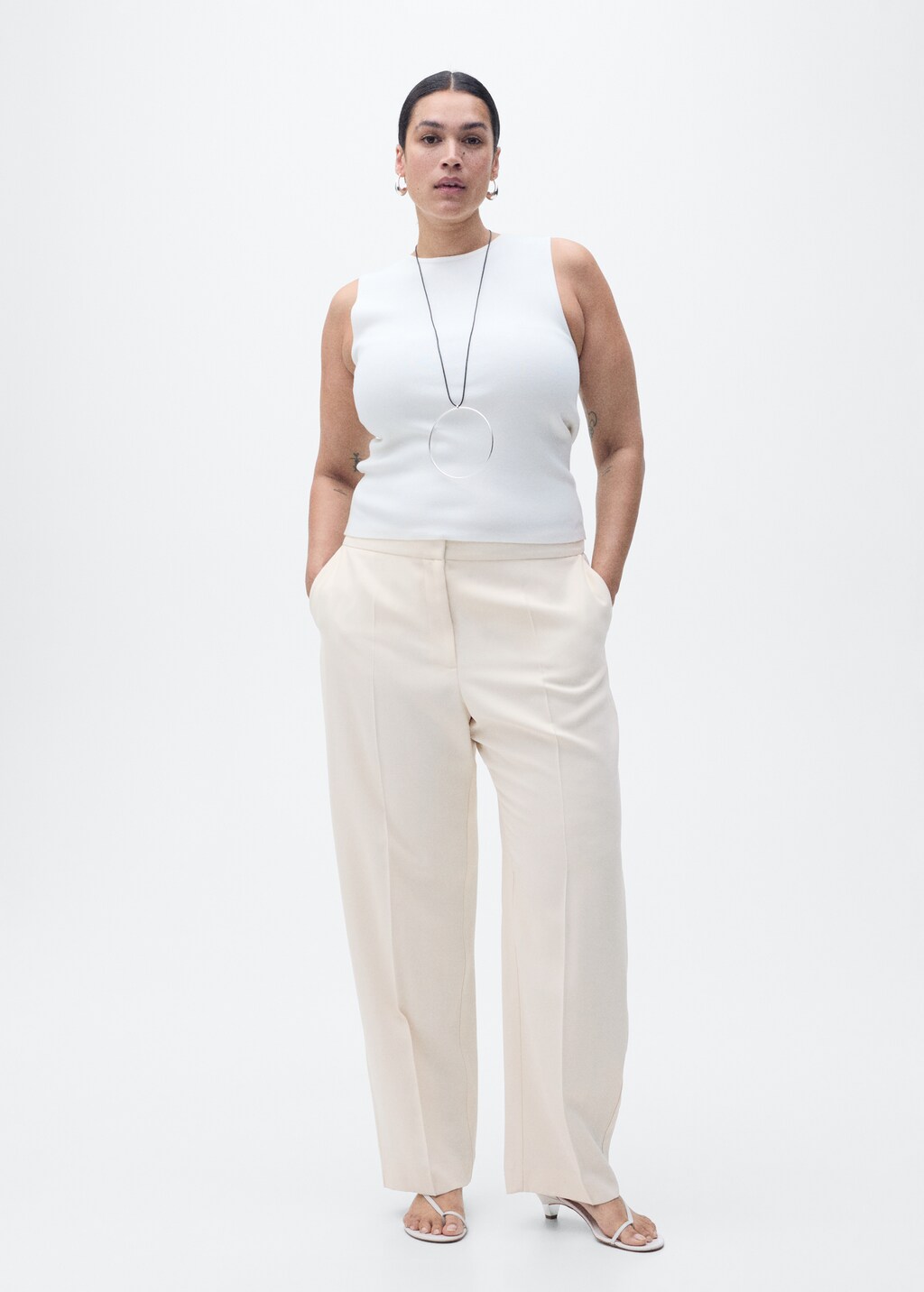 Straight suit trousers - Blue