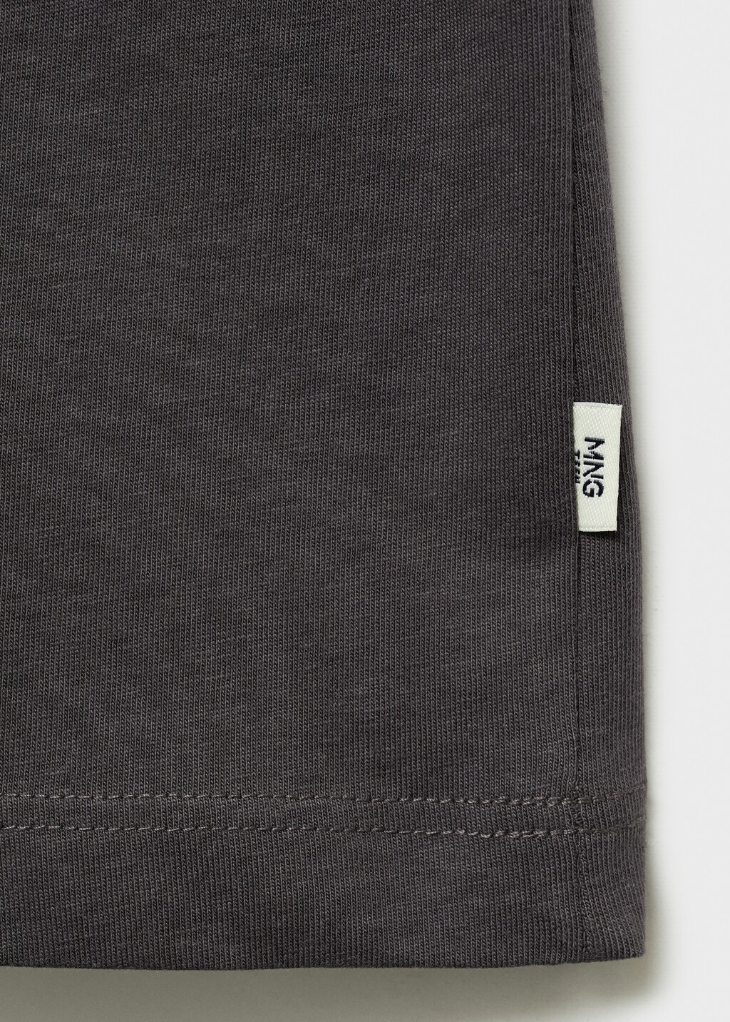 Essential cotton-blend T-shirt - Charcoal