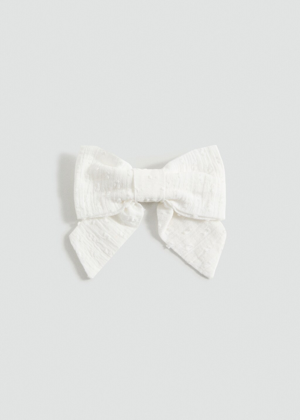 Bow hairclip - White