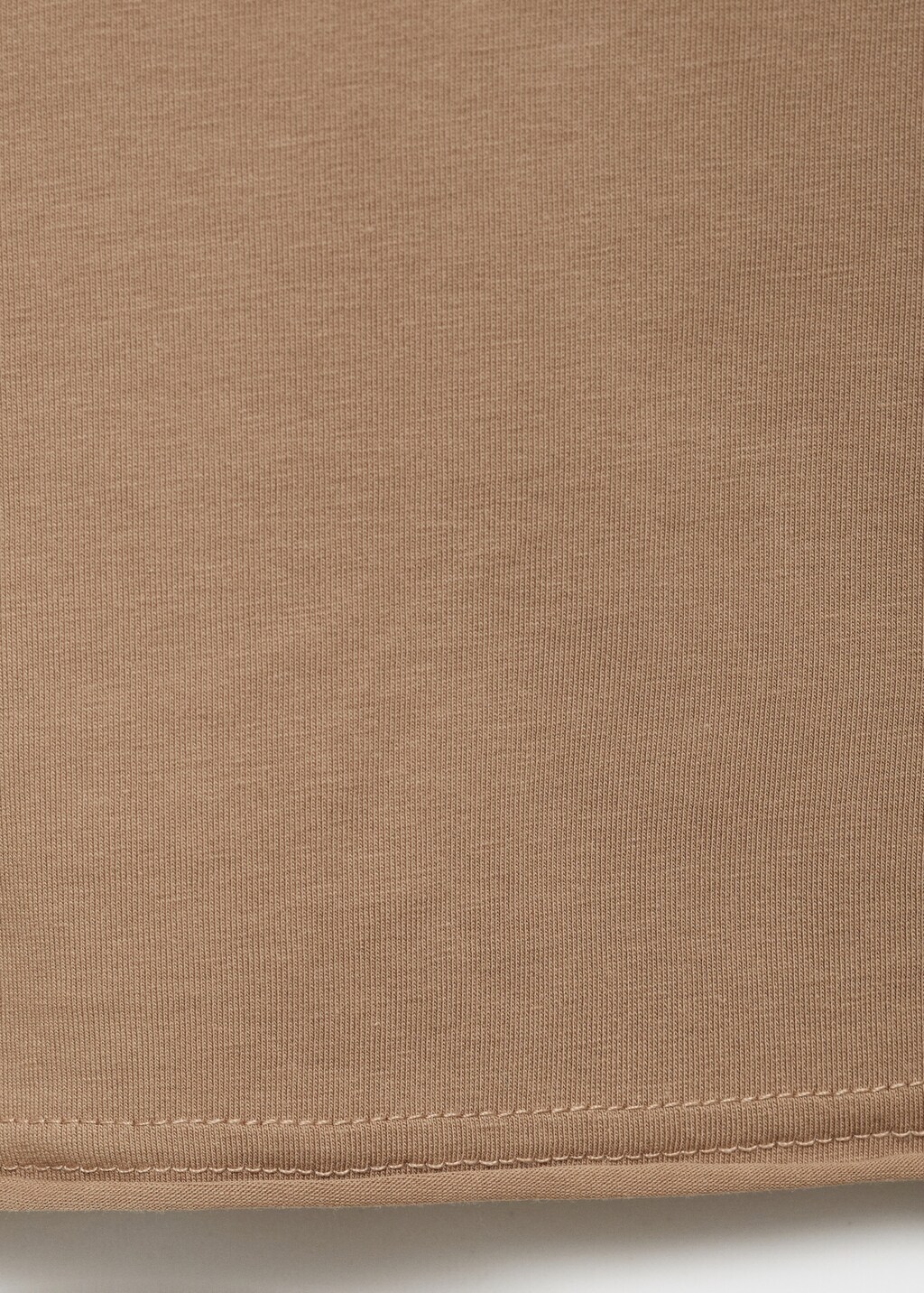 Cotton round-neck top - Aqua Green