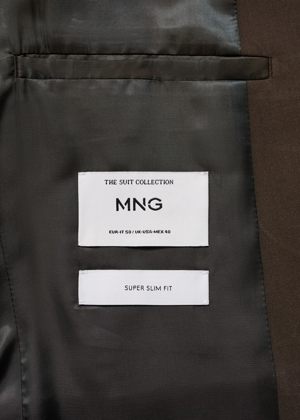 Super slim-fit suit jacket in stretch fabric - Grey