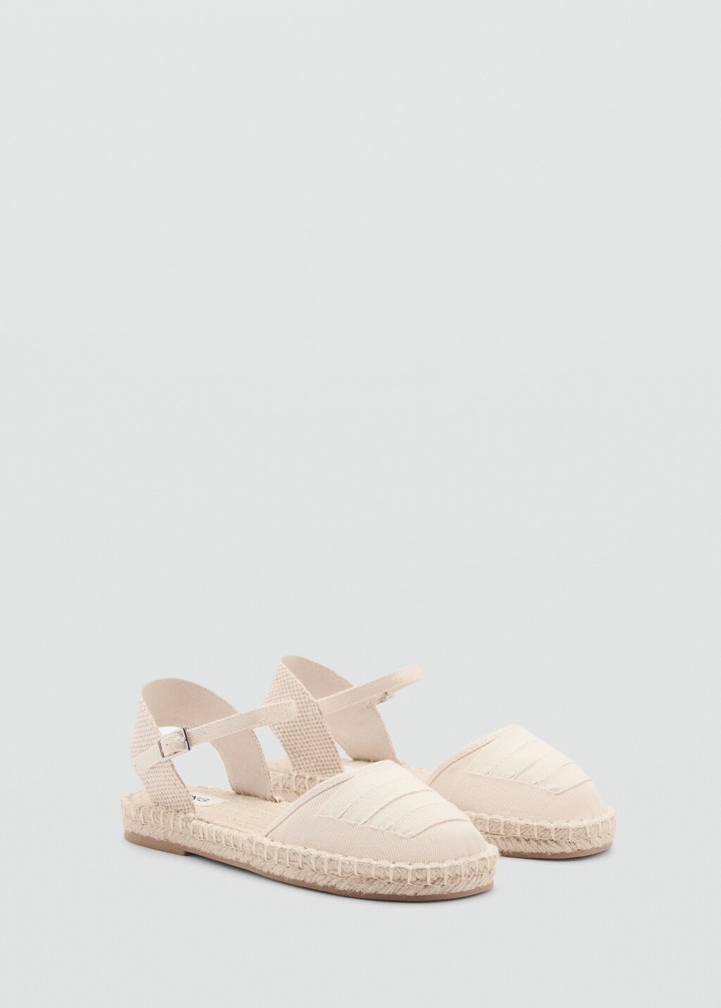 Espadrilles with buckle closure - Sand