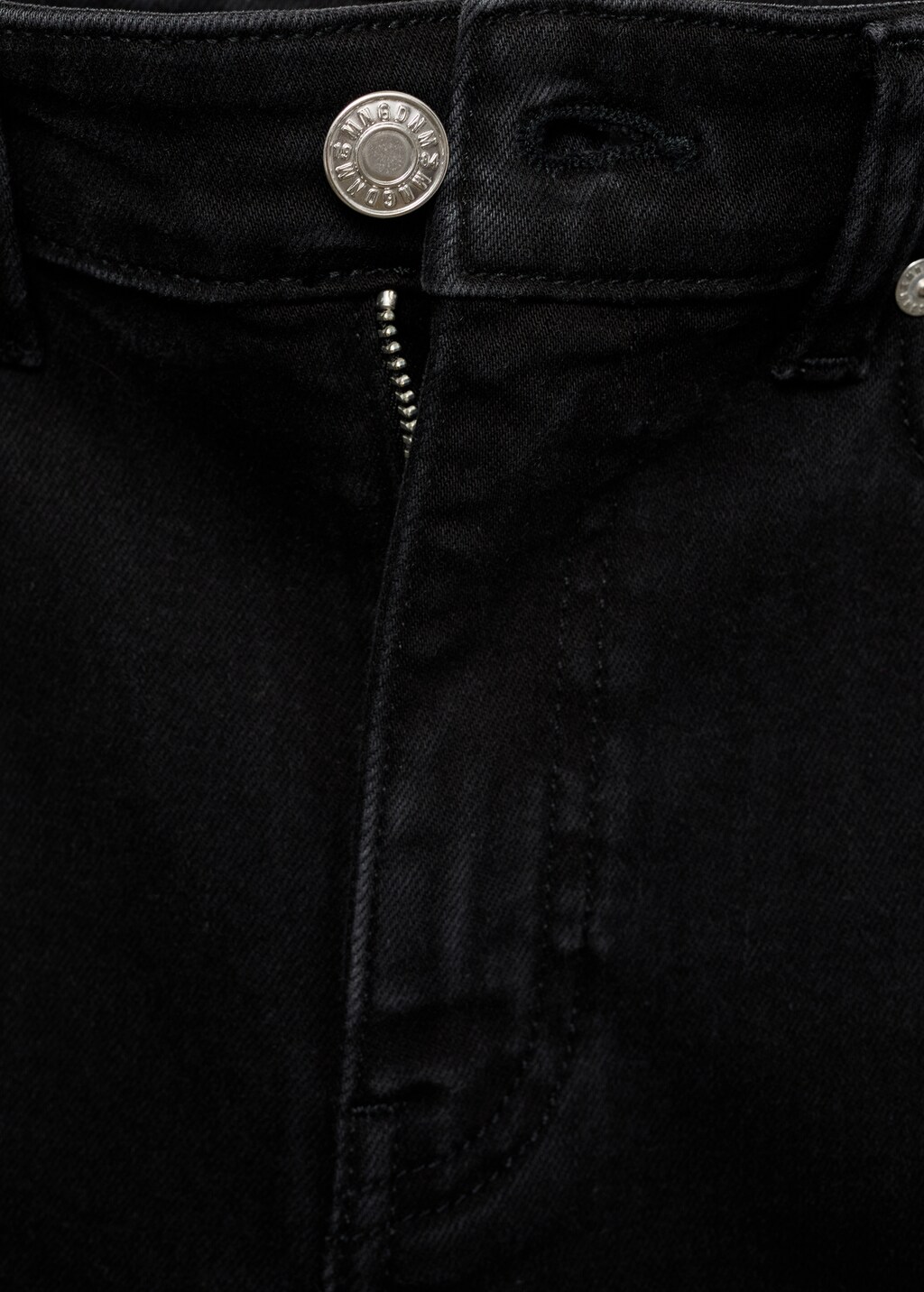 Sienna waxed flared cropped jeans - Black