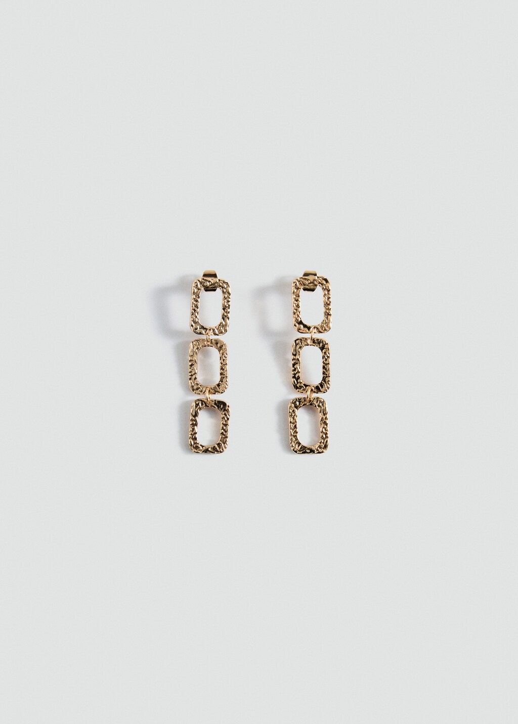 Beaded drop earrings - Gold