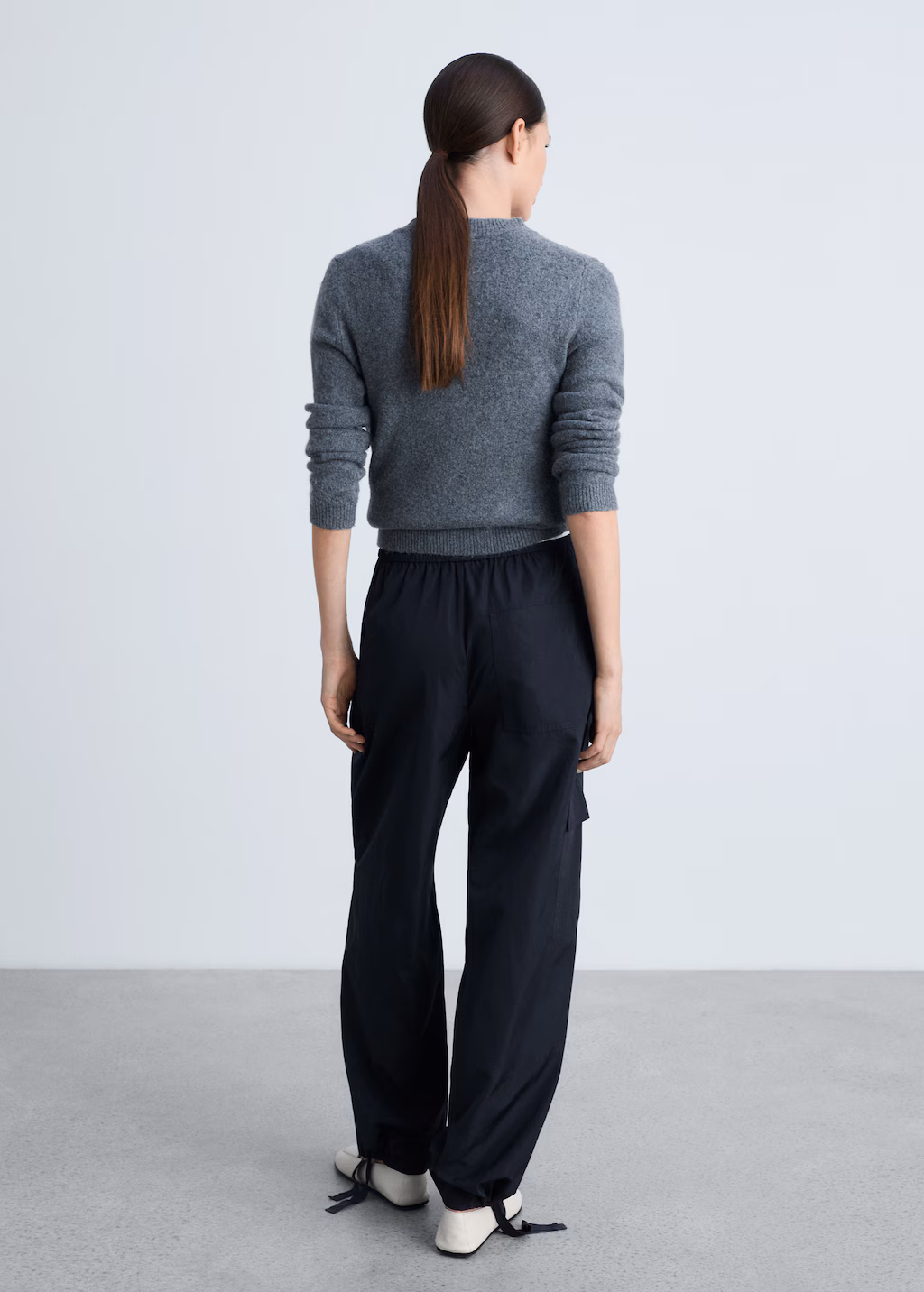 Cargo trousers with adjustable hem - Khaki