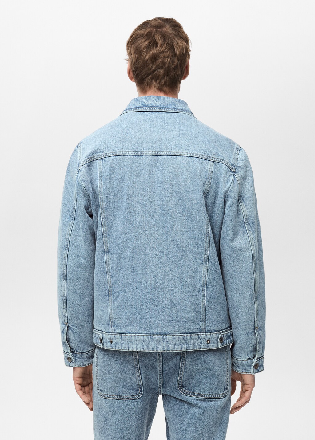 Quilted denim jacket - Medium Blue