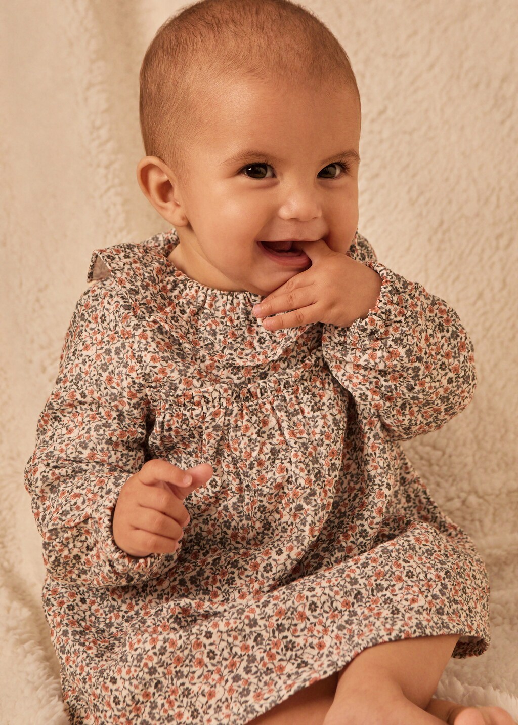 Cotton dress and nappy cover - Off White