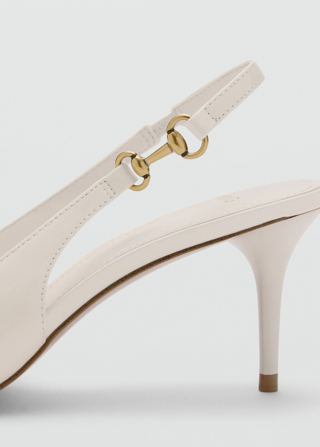 Heeled shoes with link detail - Beige