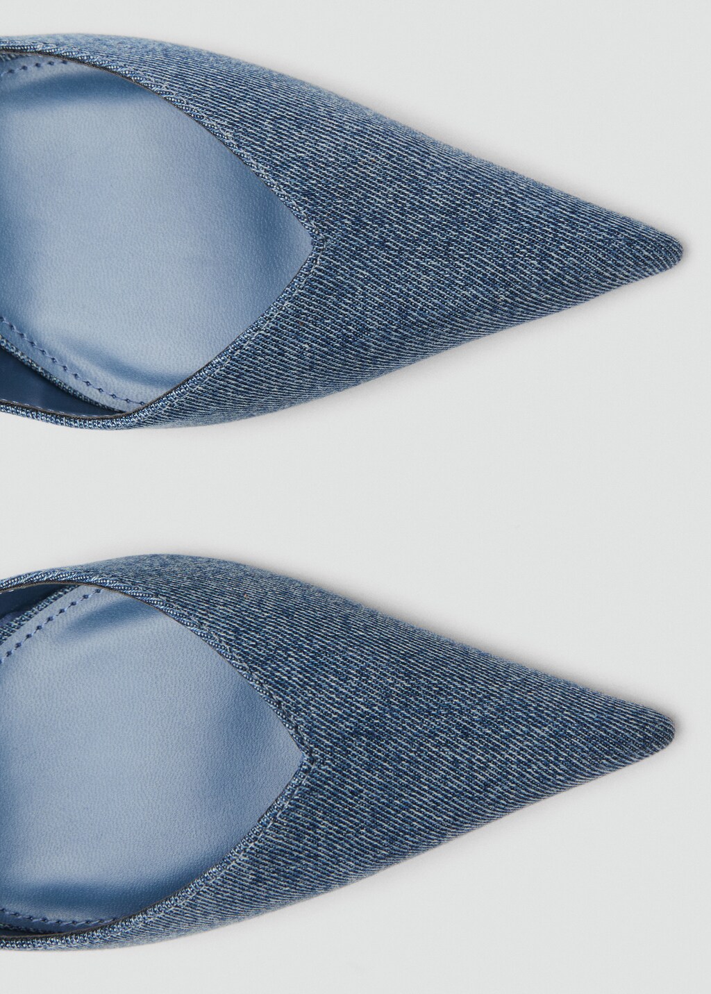 High-heeled denim shoes - Blue