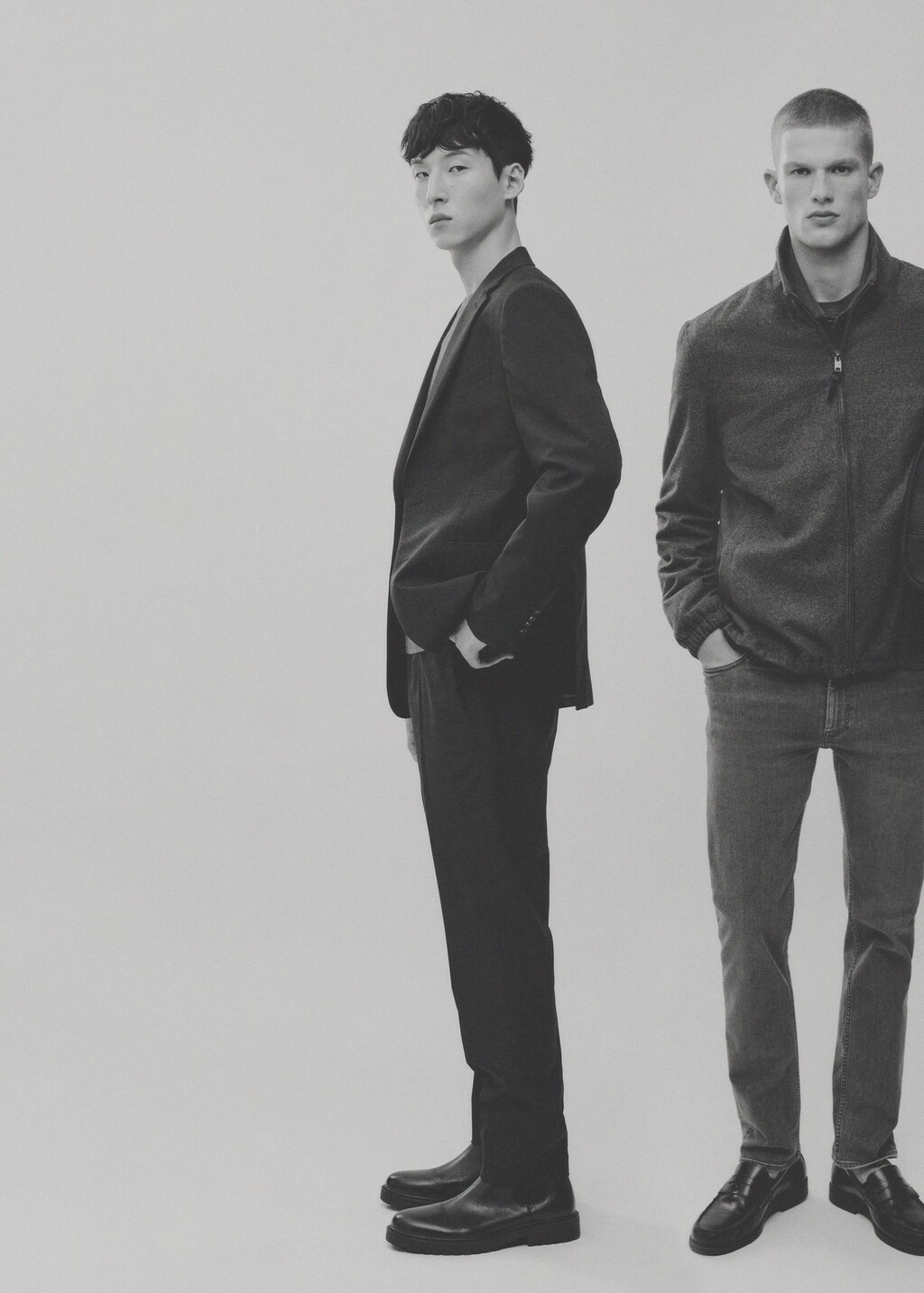 Regular-fit wool jacket - Dark Navy