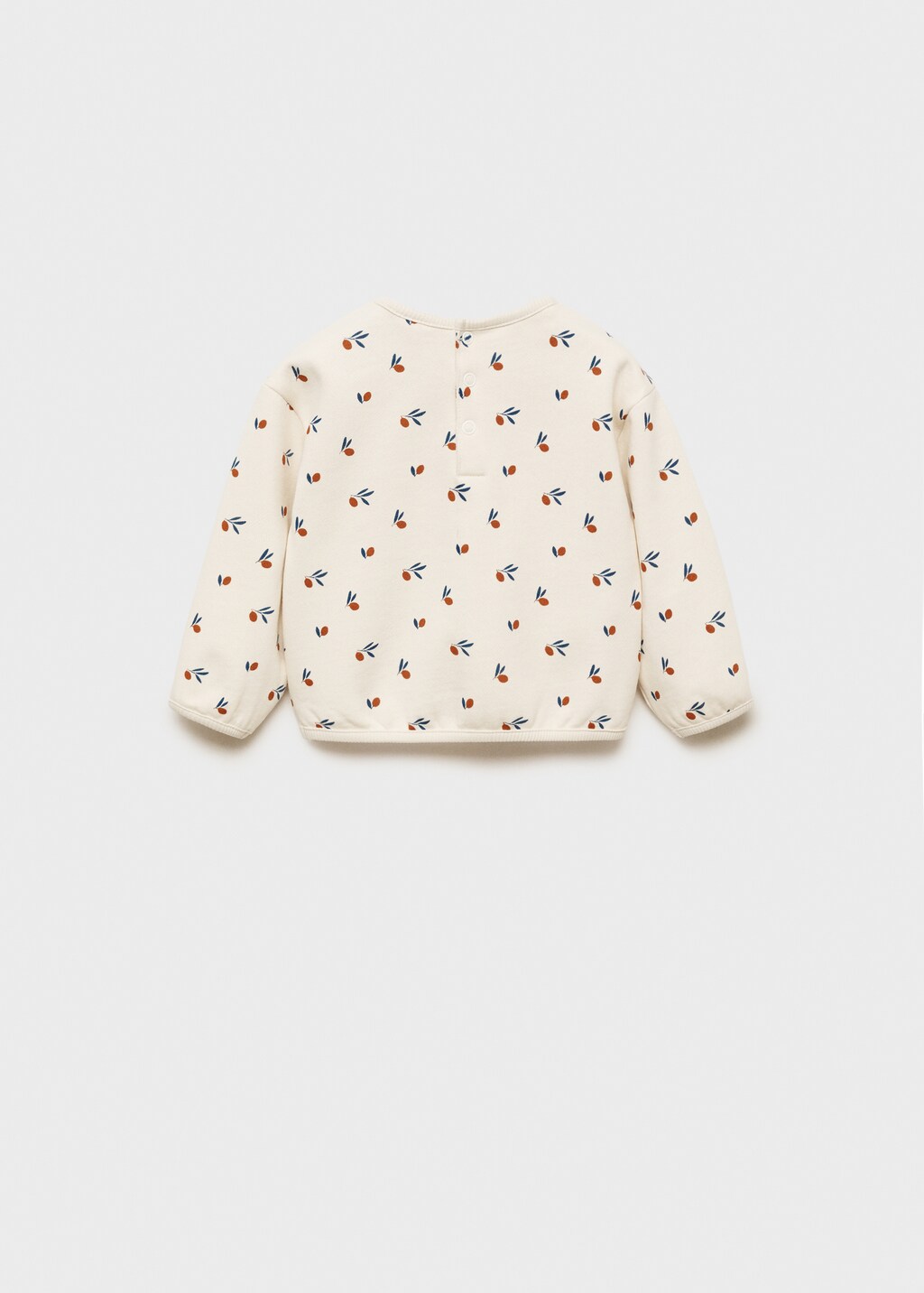 Cotton-blend printed sweatshirt - Off White