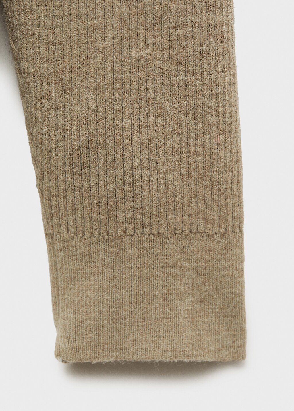 Ribbed wool sweater - Mink Grey