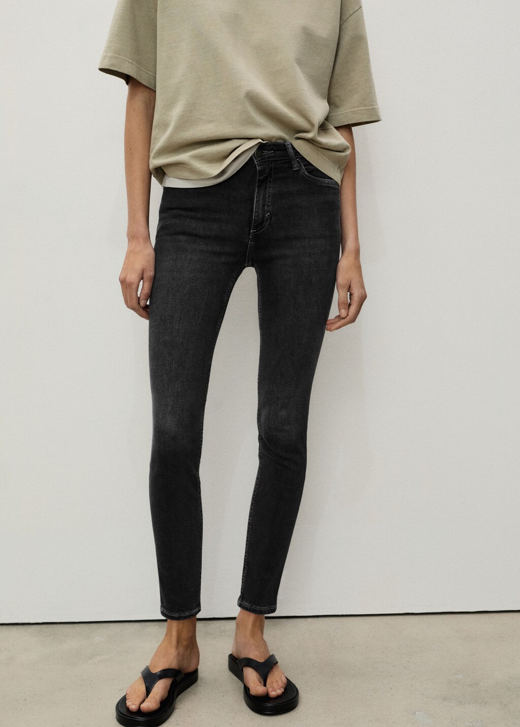 Mid-rise skinny jeans - Dark Blue