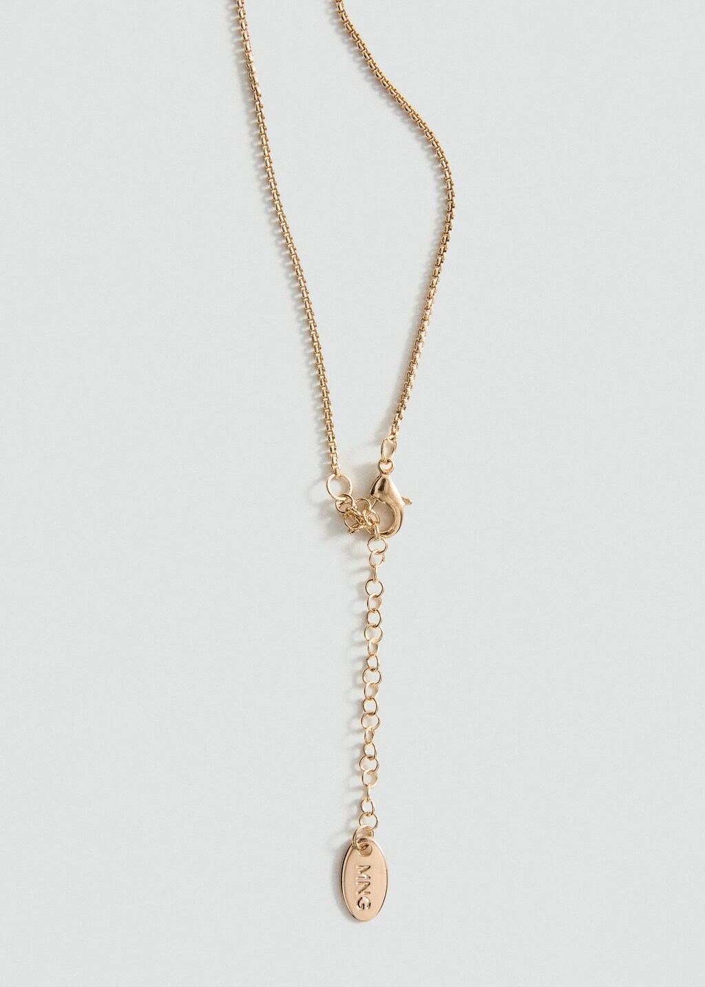 Long flower chain necklace - Gold