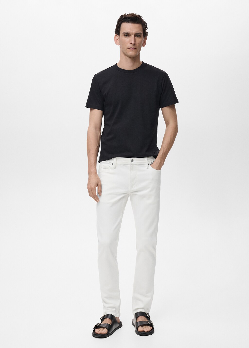 Slim fit black Jan jeans - Black denim