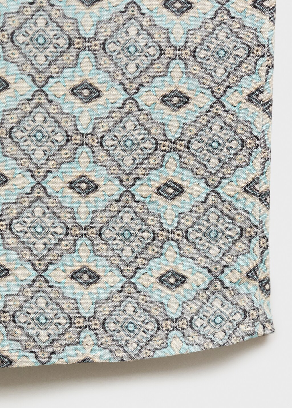 Flowy printed trousers - Light/Pastel Grey