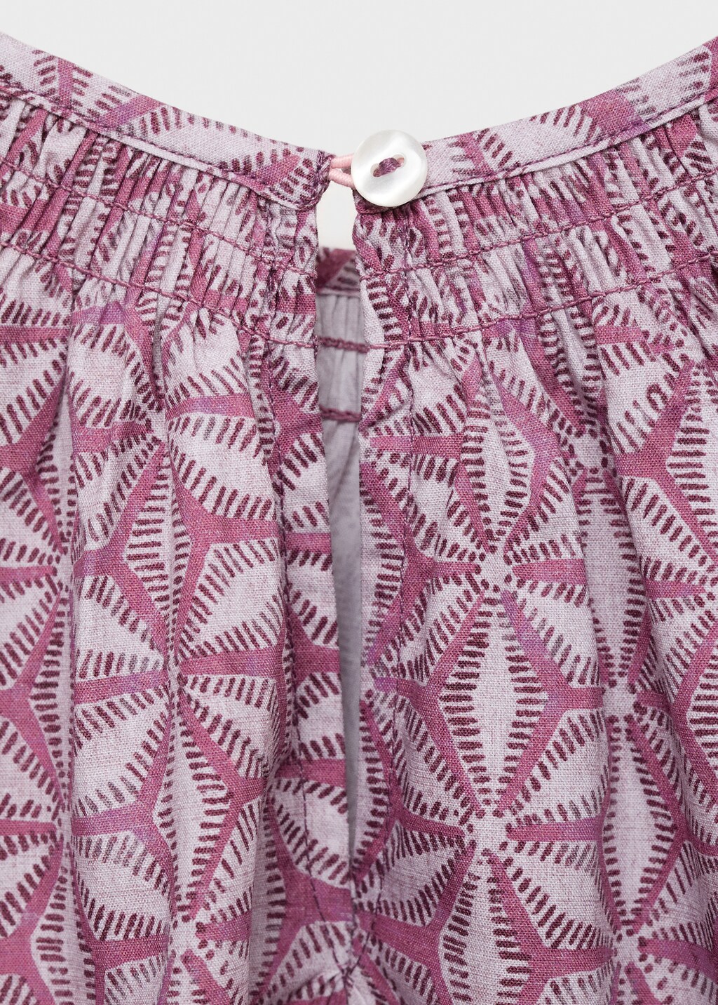 Printed cotton blouse - Pink
