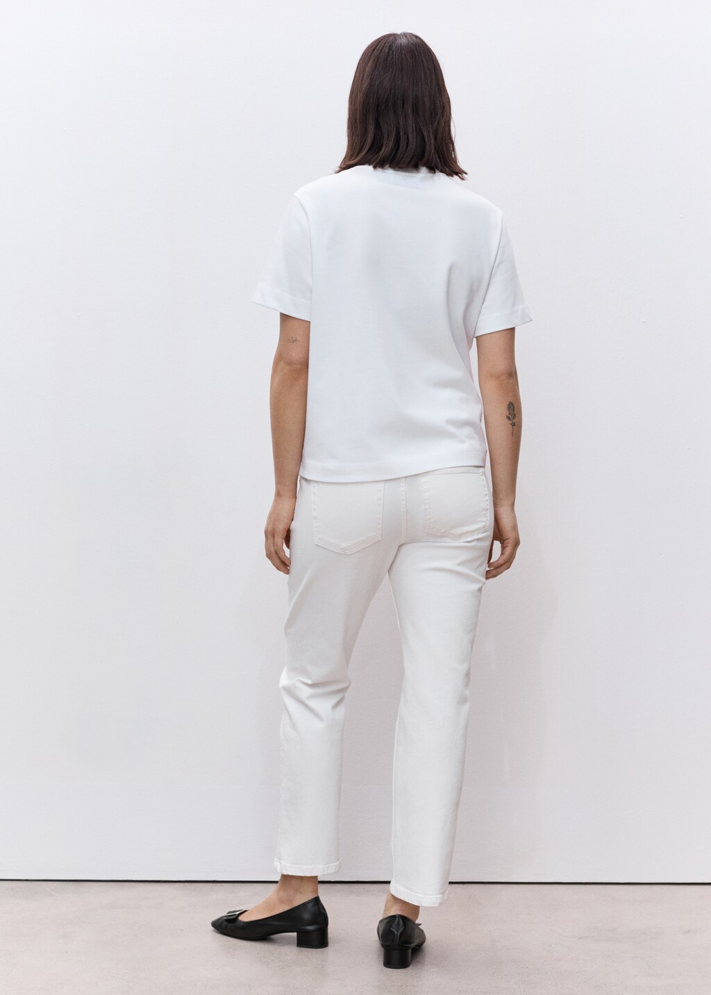 Maternity Straight Jeans - White
