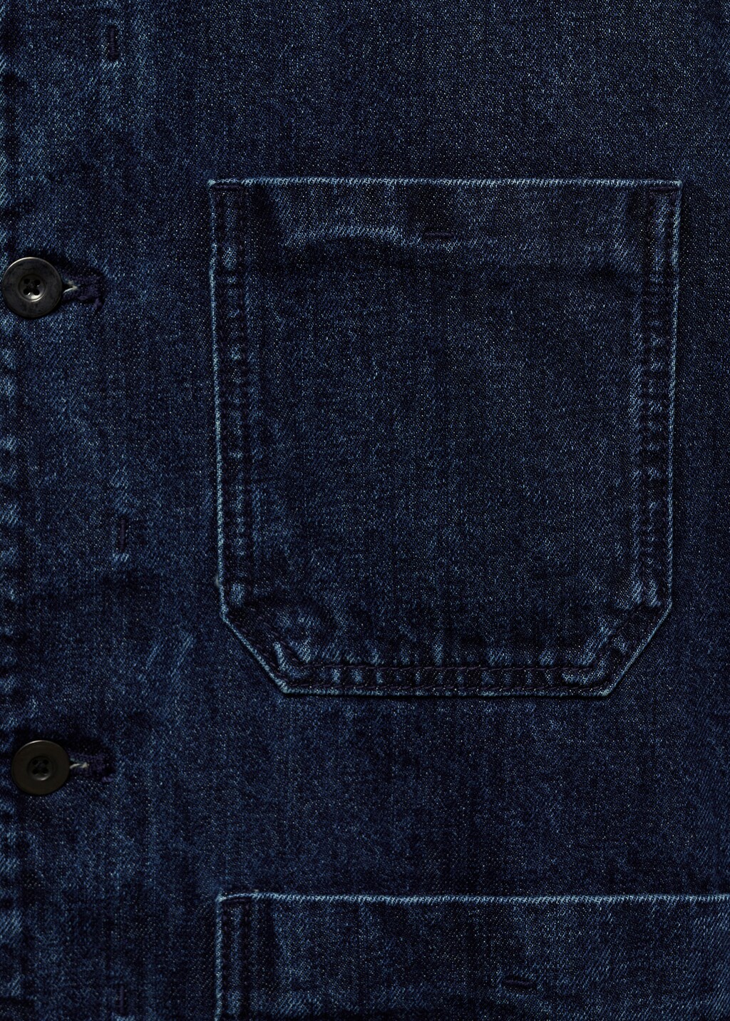 Pocketed denim jacket - Dark Blue