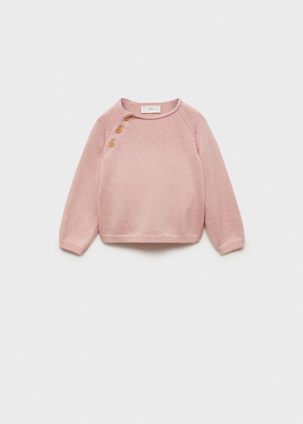 Buttons detail knit sweater - Pink
