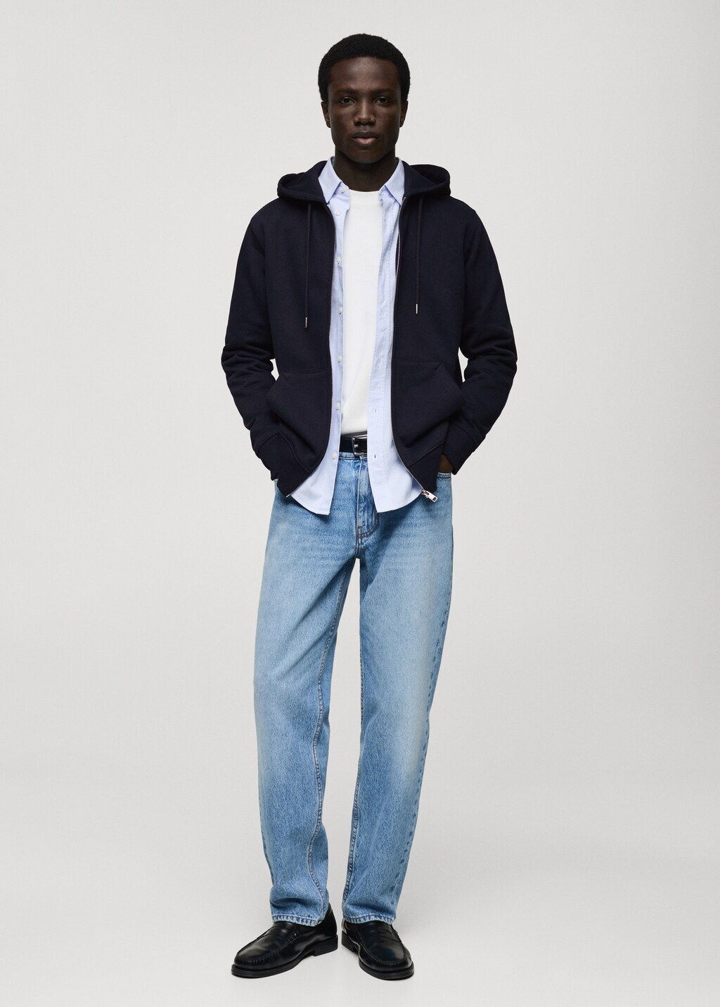 Regular-fit hoodie - Dark Navy