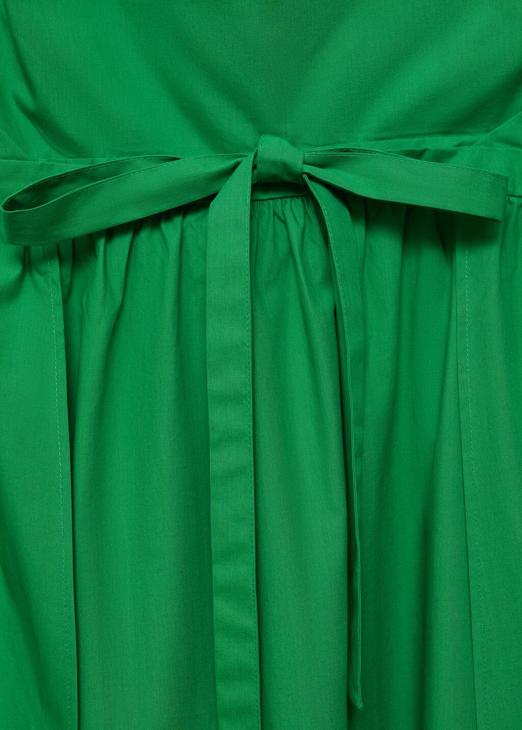 Flared bow dress - Green