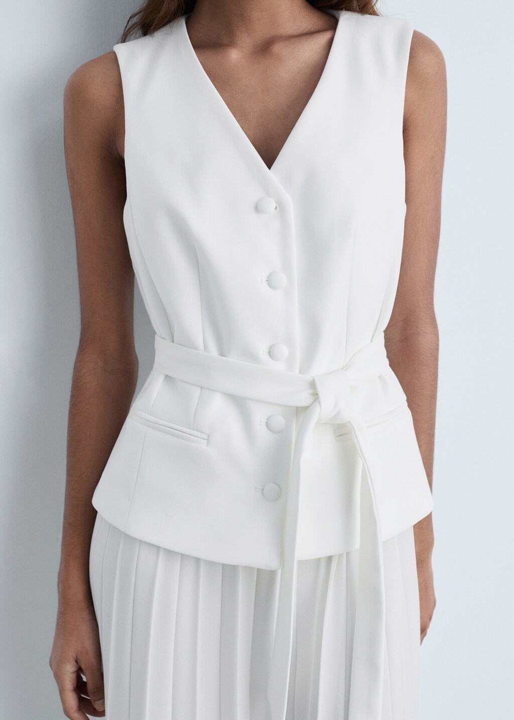 Combined waistcoat dress - Black