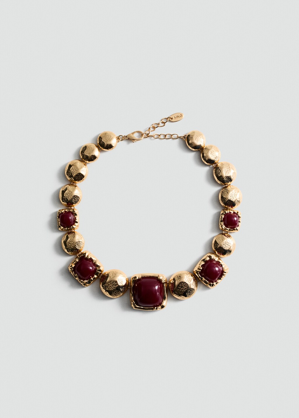 Combined beads necklace - Gold