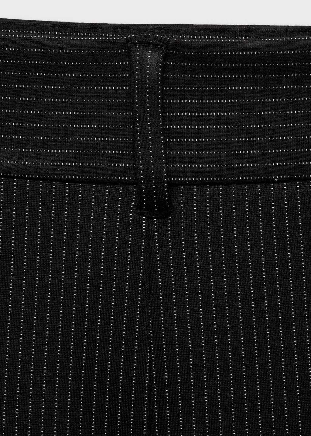 Pinstripe suit skirt - Black