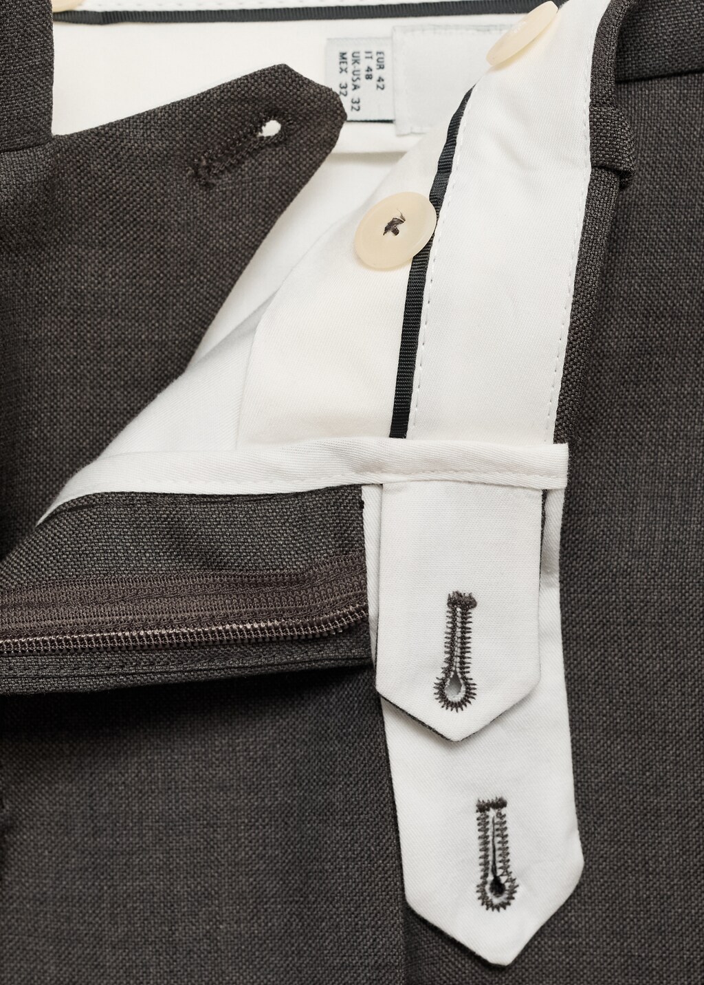 Venice 100% virgin wool suit trousers - Grey