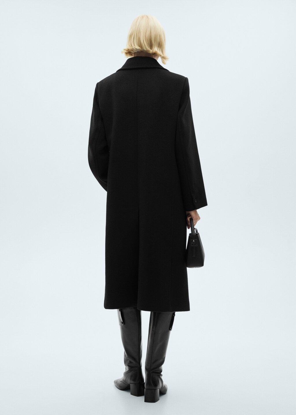 Lapels wool coat - Grey