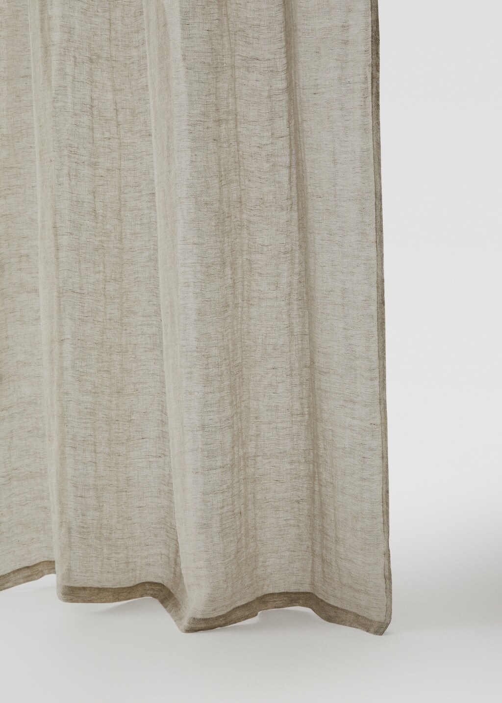 100% linen curtain - Light/Pastel Grey