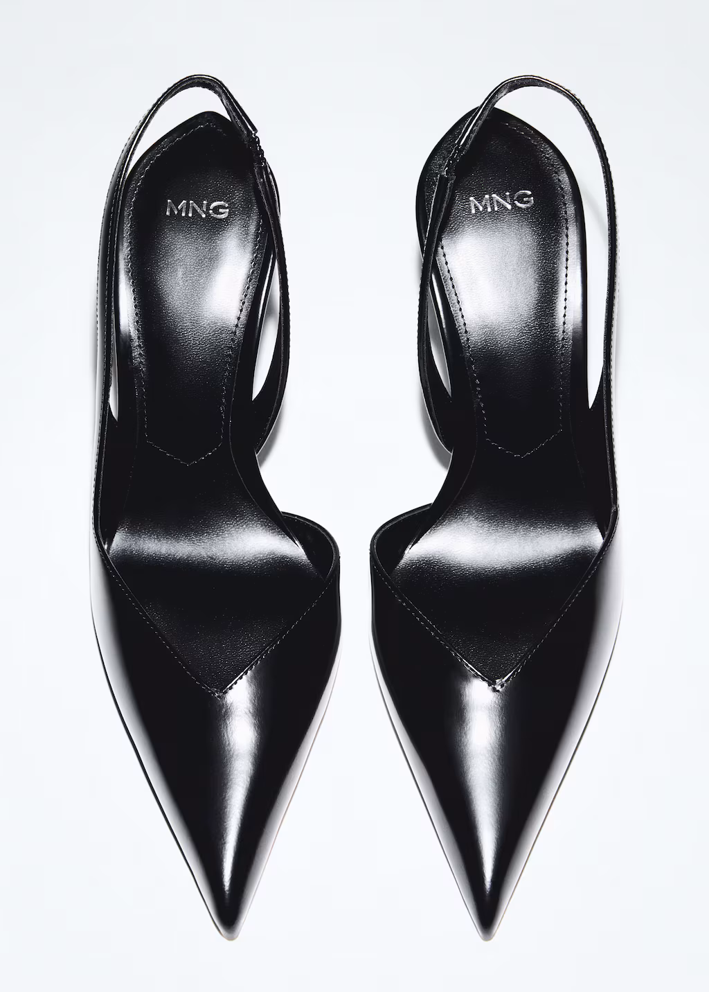 Heel leather shoes - Black