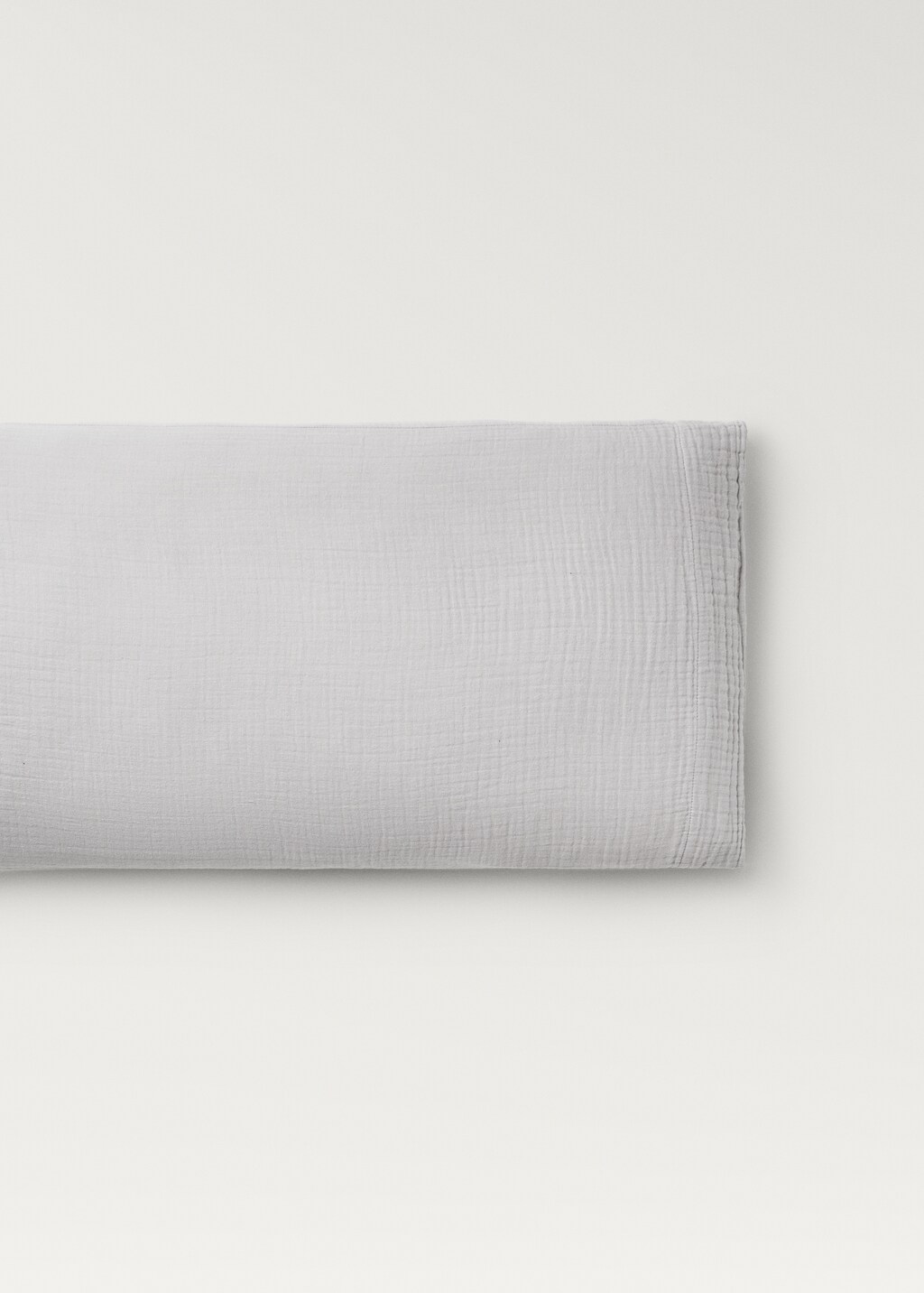 Cotton gauze pillowcase, 45x110 cm - Off White