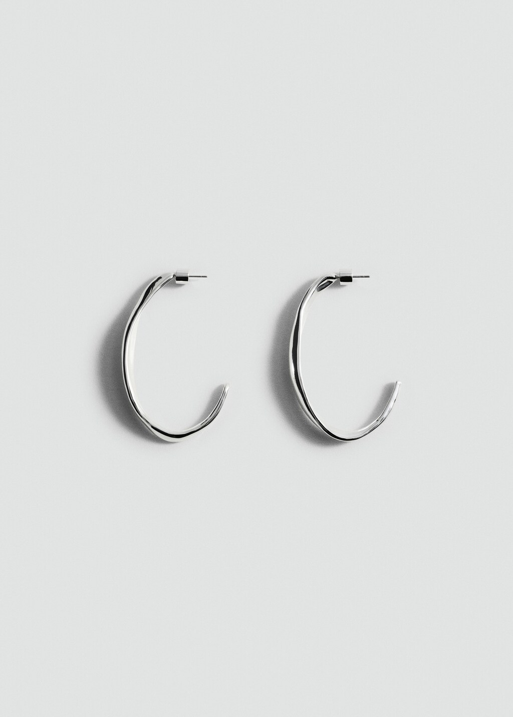 Twisted hoop earrings - Gold