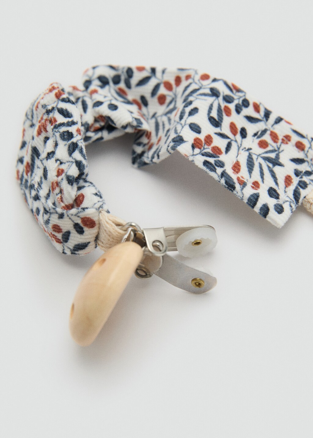 Printed brooch pacifier holder - Off White