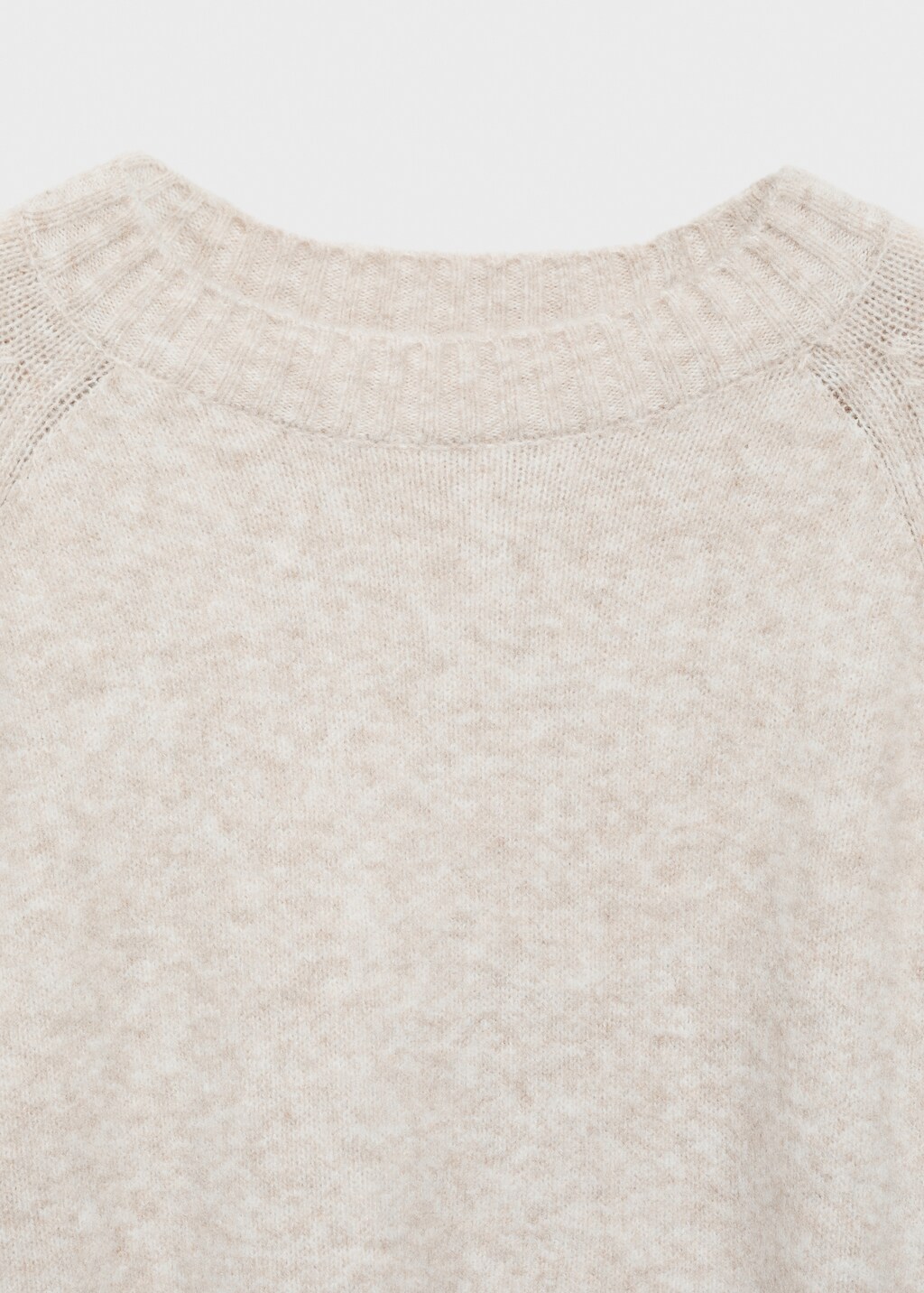 Round-neck knitted sweater - Grey