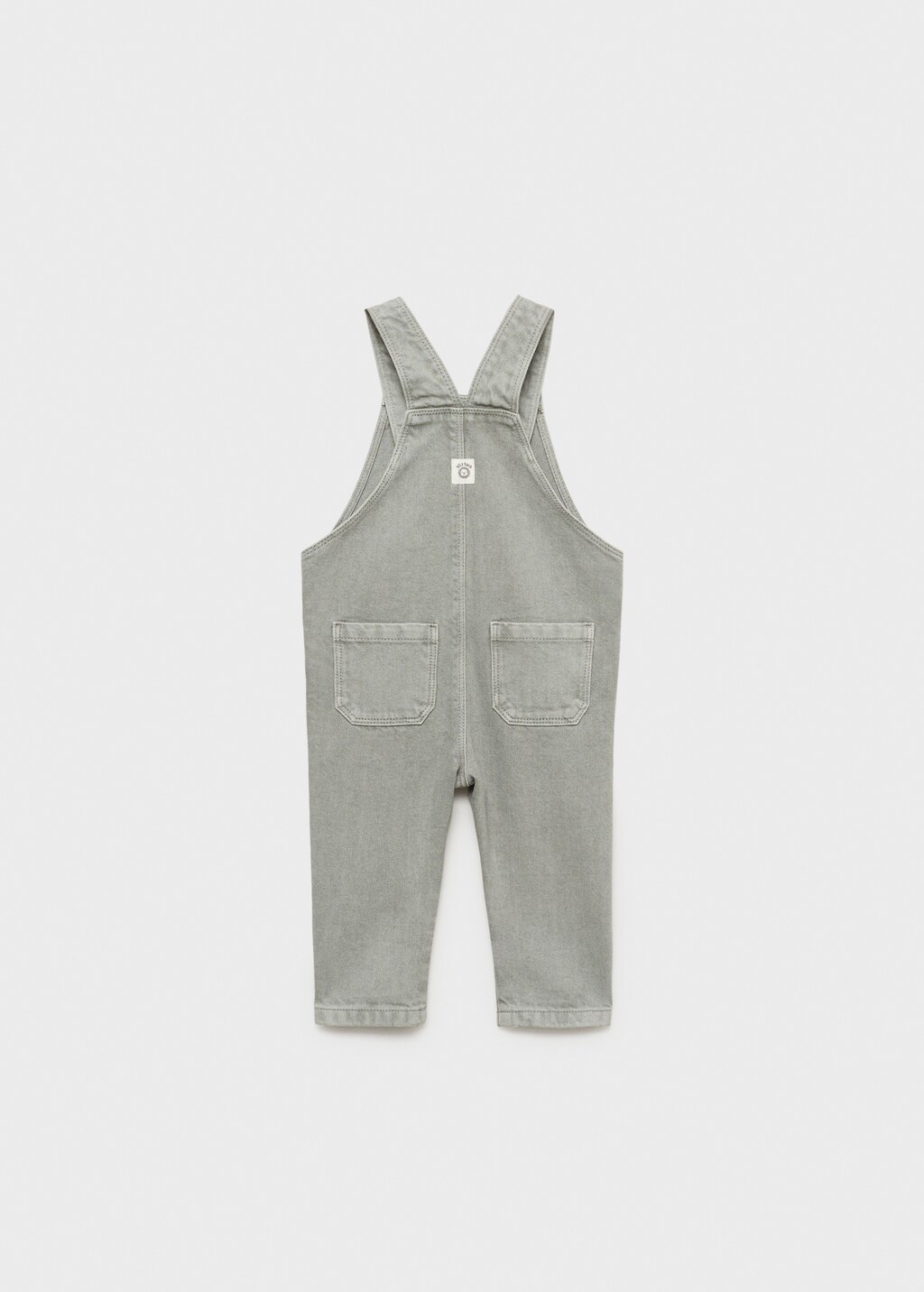Long denim overalls with pocket - Aqua Green