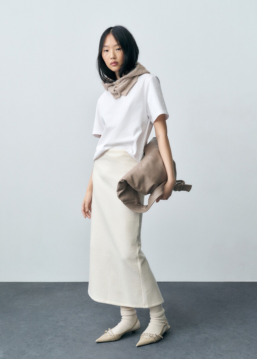 Short-sleeved cotton t-shirt - White