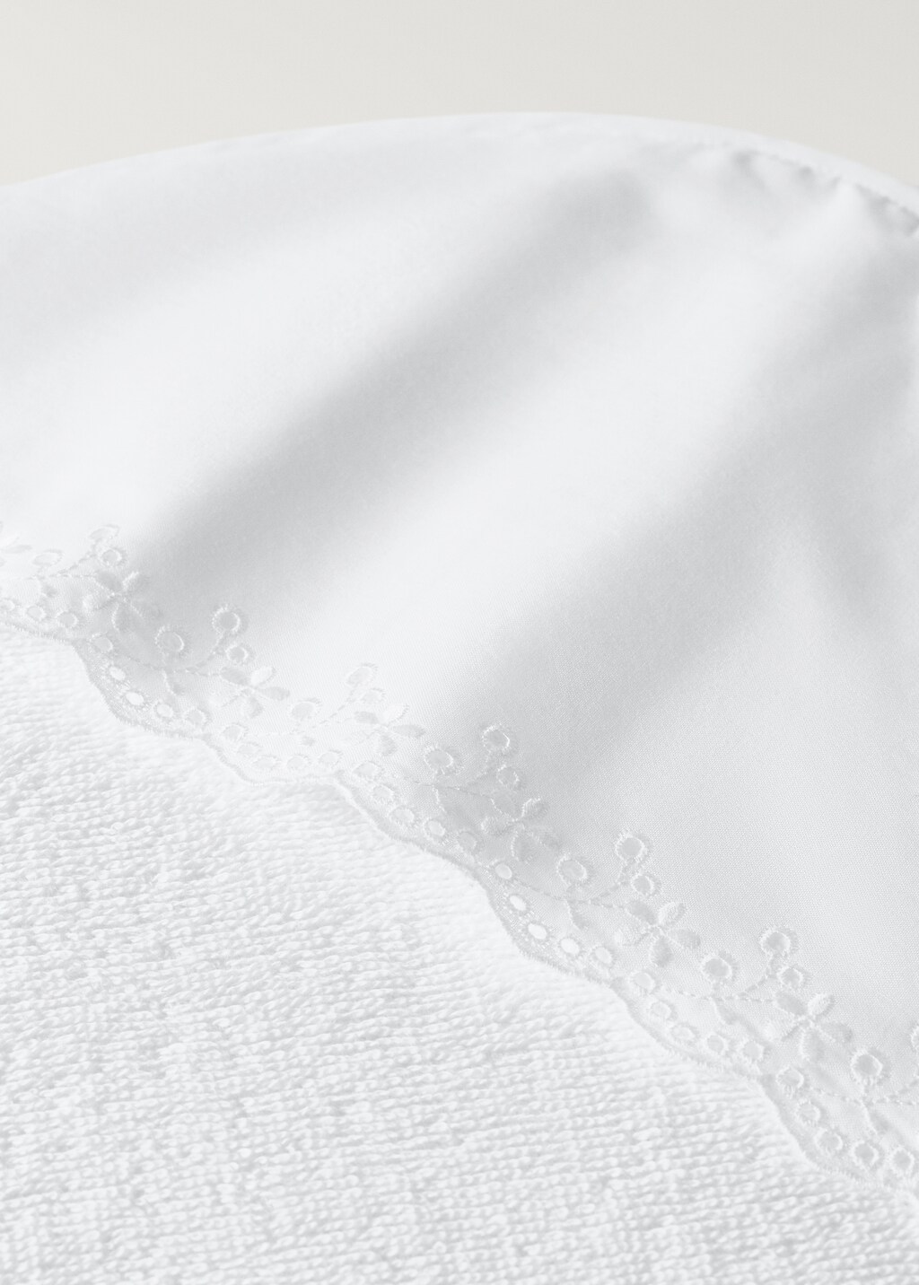 Children's hooded towel - White