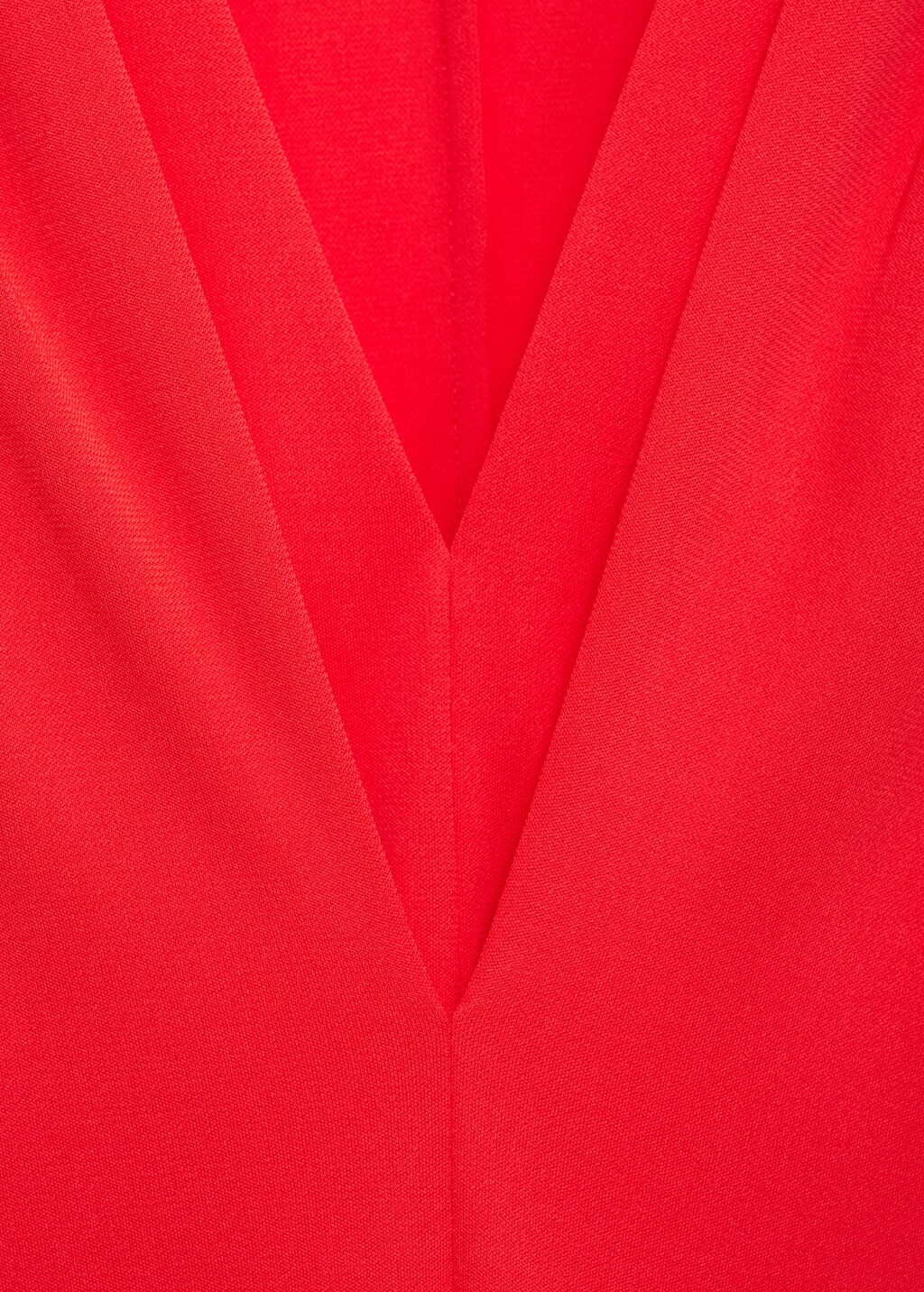 V-neck knitted dress - Black