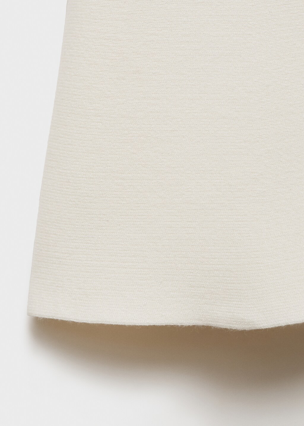 Flared knitted skirt - Ecru