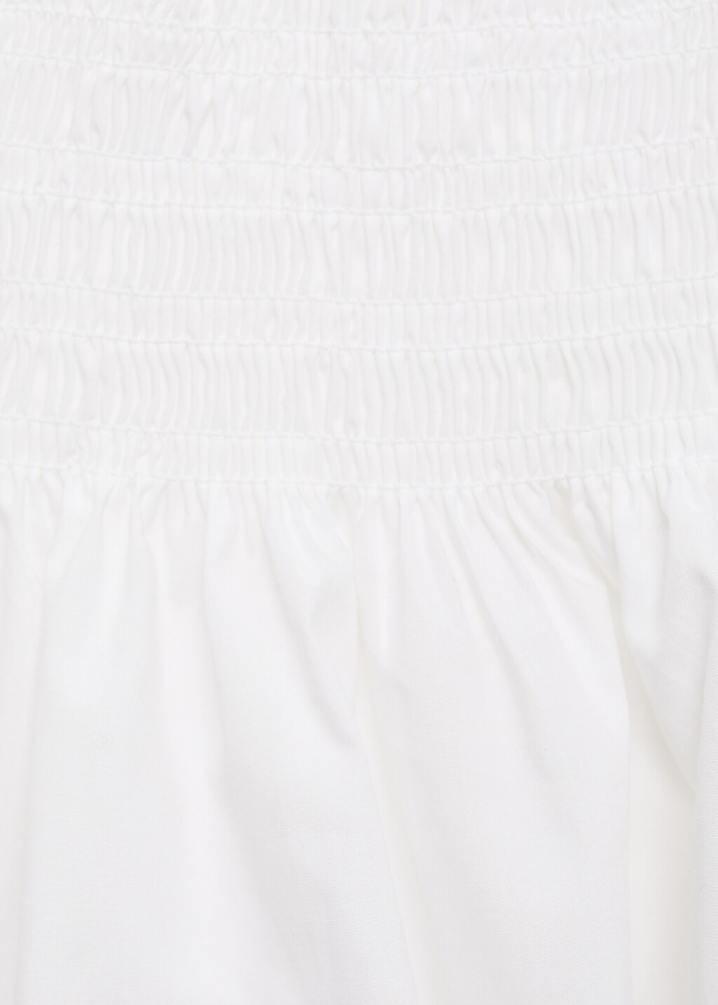 Gathered off-the-shoulder blouse - White