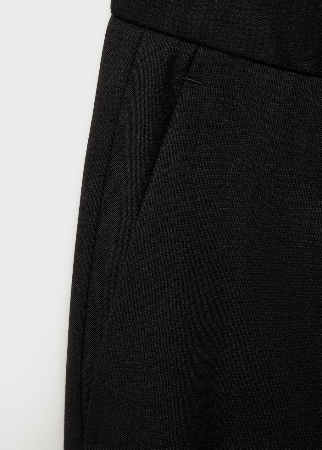 Relaxed-fit suit trousers with pleats - Black
