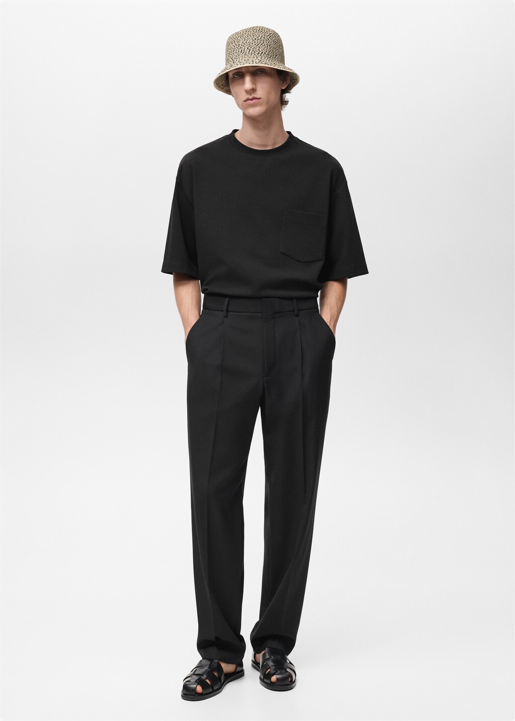 Oversized t-shirt with pocket - Off White