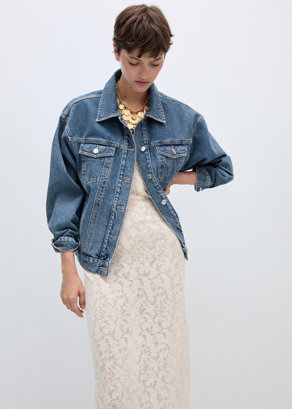 Star denim jacket - Medium Blue