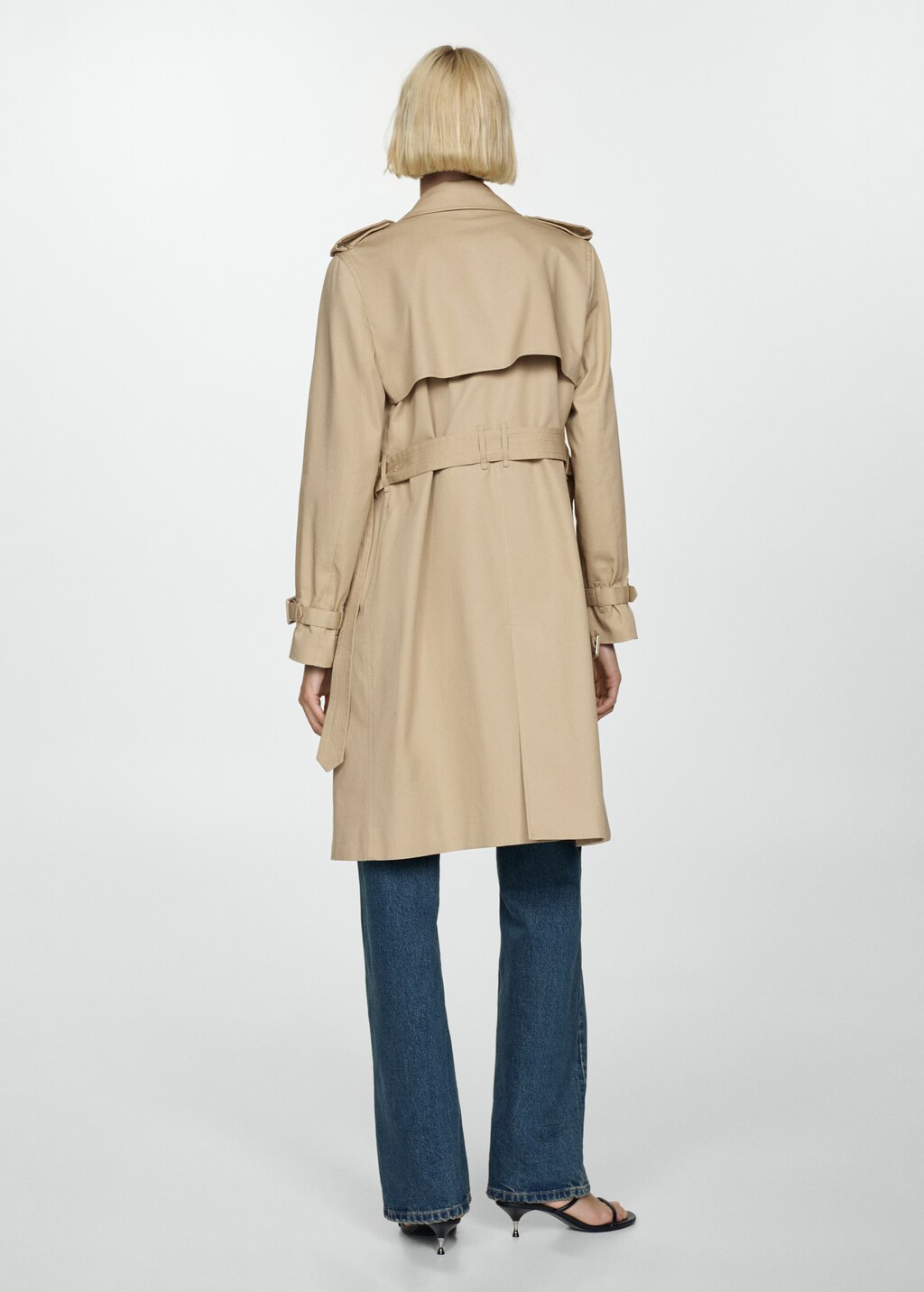 Classic trench coat with belt - Black